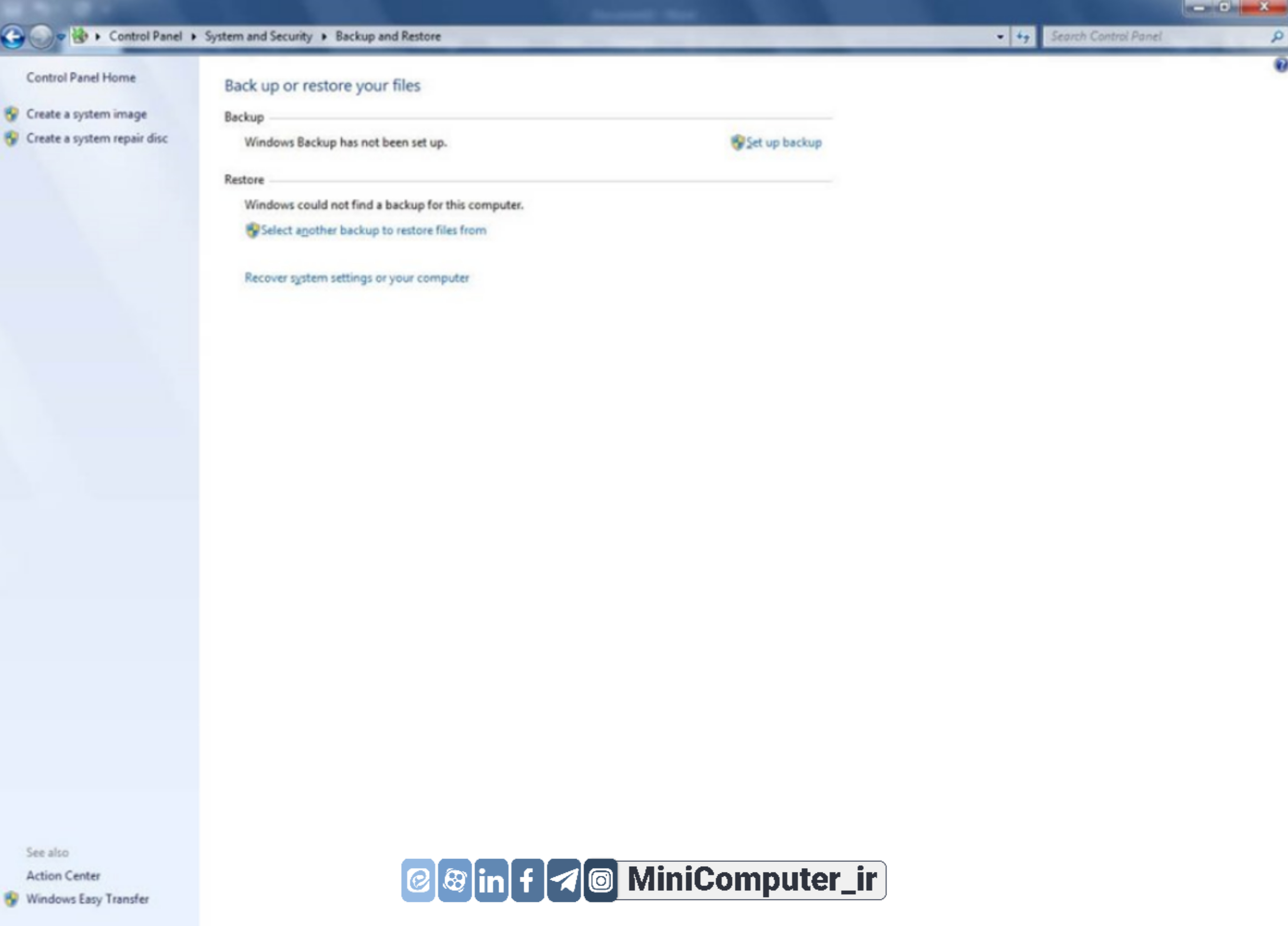 بازگردانی فایل های حذف شده در ویندوز back up