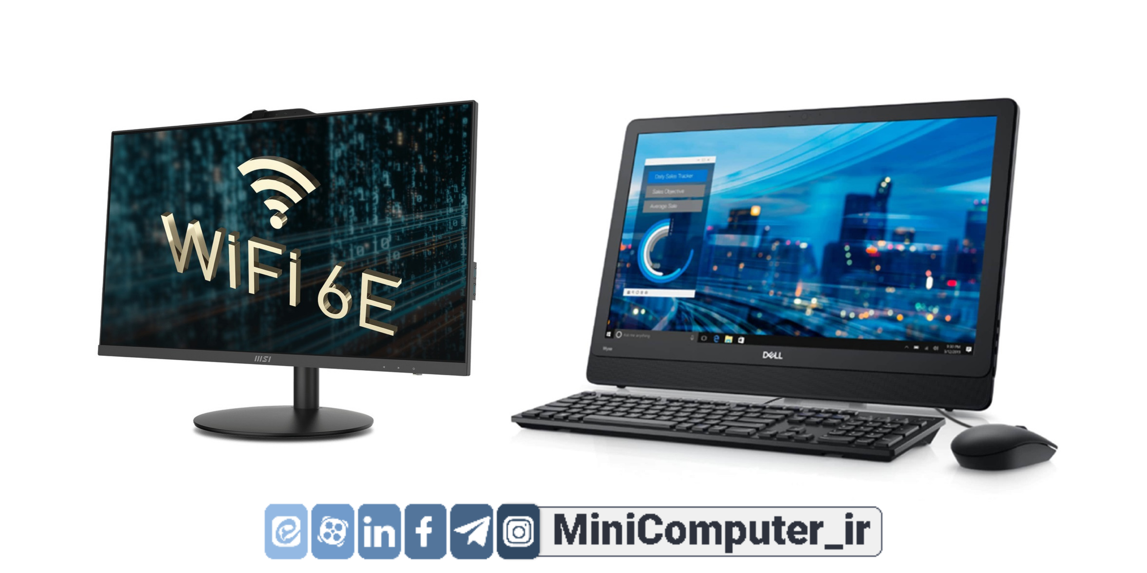 مقایسه آل این وان دل مدل 5470 و آل این وان MSI AP272 13M-i3 8GB 500SSD