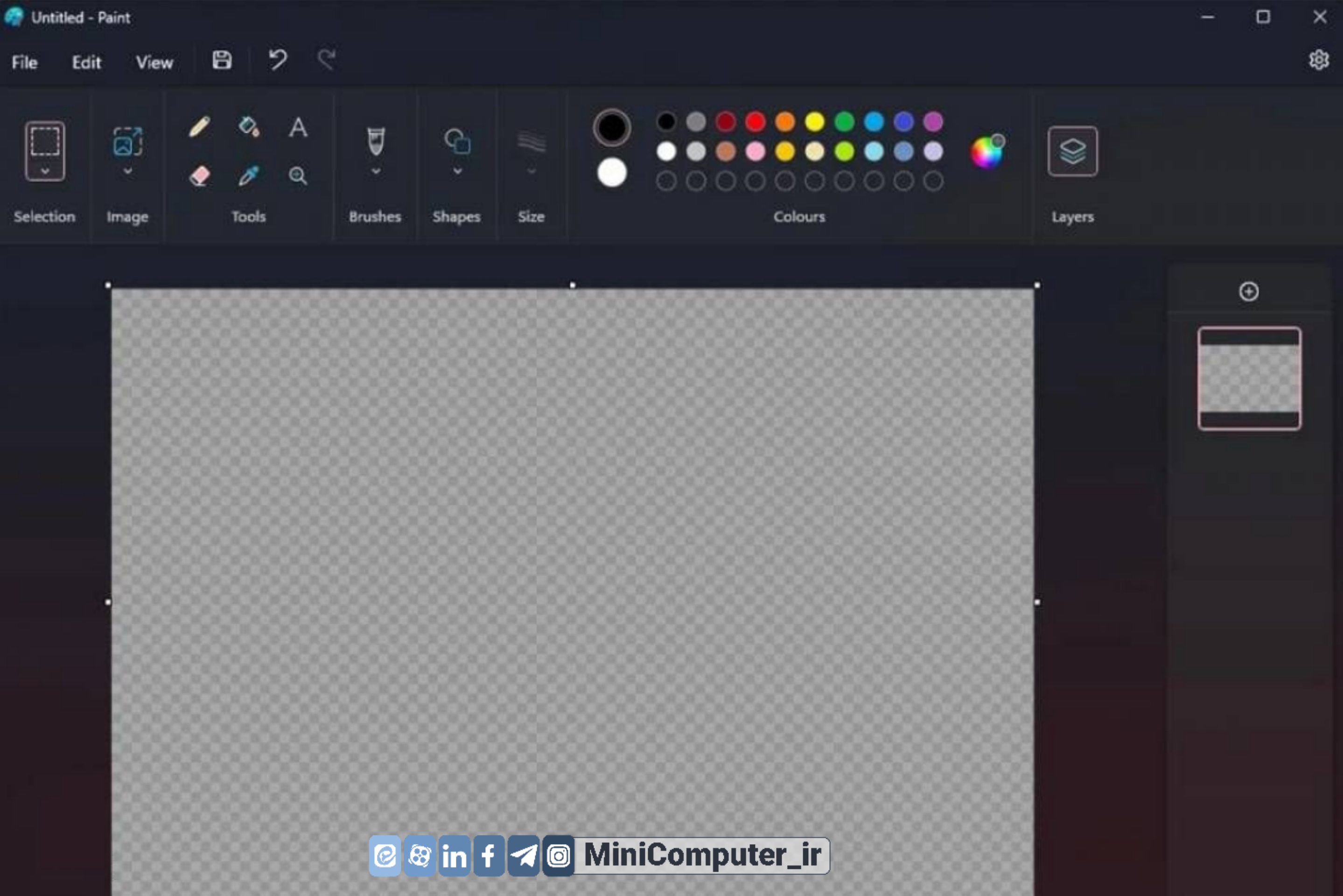 فتوشاپ Paint مایکروسافتMicrosoft Paintبروزرسانیبه روز رسانیupdateمایکروسافت پینتهوش مصنوعیWindows Paint AI photoshop