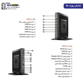 تین کلاینت اچ پی مدل t620 دو هسته کارکرده رم 4GB | حافظه 128GB |  وای فای