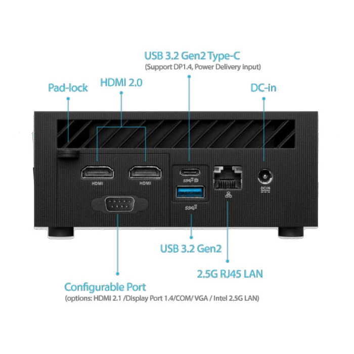 مینی پی سی ایسوس نسل 12- ASUS PN64 i3